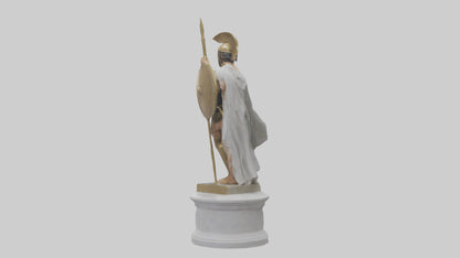 Homeric Hero statue model VR / AR / low-poly