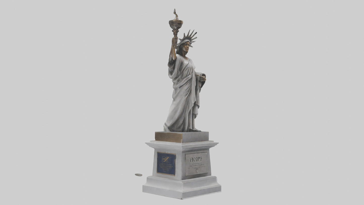 3D model Hope for Freedom statue model VR / AR / low-poly