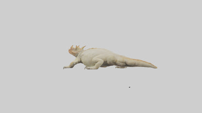 Horned Lizard basking model VR / AR / low-poly