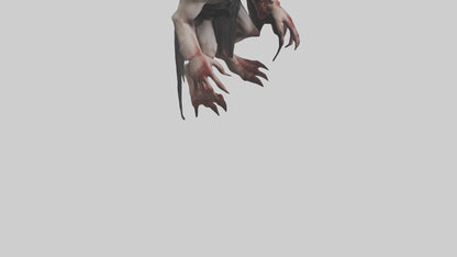3D model Horrible vampire model VR / AR / low-poly