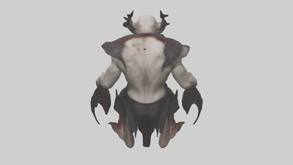 3D model Horrible vampire model VR / AR / low-poly