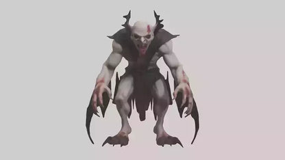 3D model Horrible vampire model VR / AR / low-poly