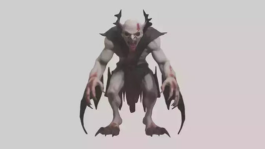 3D model Horrible vampire model VR / AR / low-poly