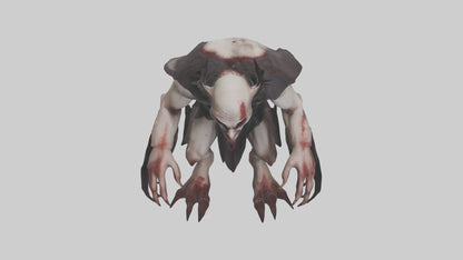 3D model Horrible vampire model VR / AR / low-poly
