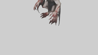 3D model Horrible vampire model VR / AR / low-poly