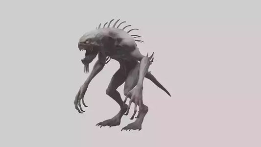3D model Horrific monster model VR / AR / low-poly