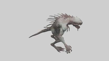3D model Horrific monster model VR / AR / low-poly