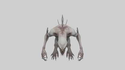 3D model Horrific monster model VR / AR / low-poly
