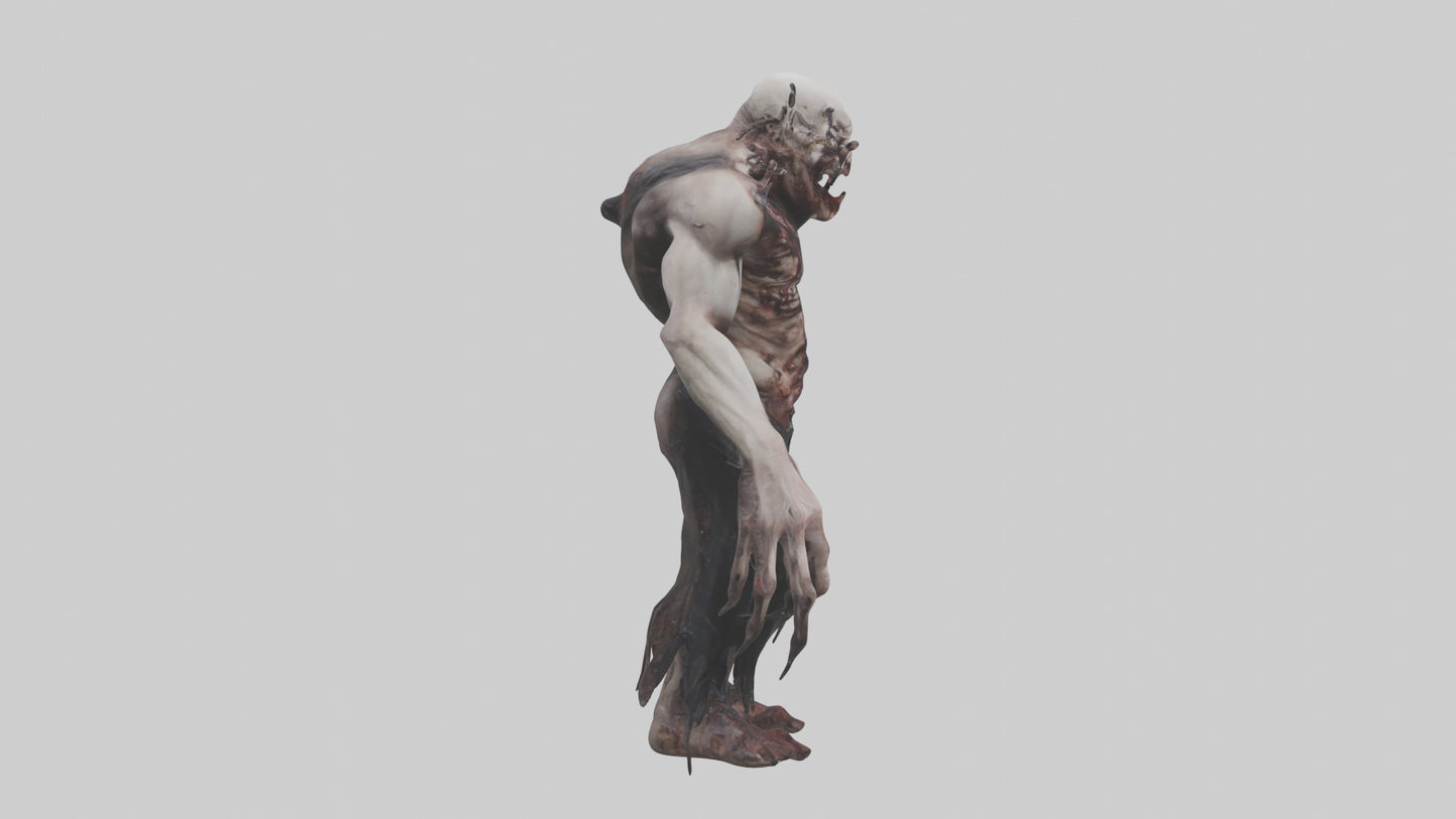 Horrordrenched nightmare model VR / AR / low-poly