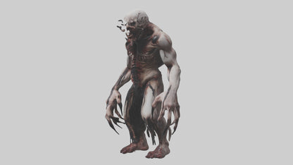 Horrordrenched nightmare model VR / AR / low-poly