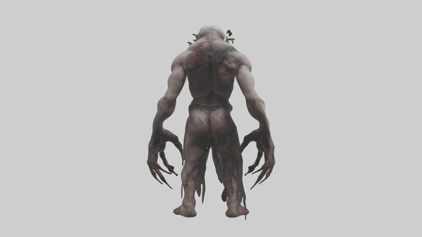 Horrordrenched nightmare model VR / AR / low-poly