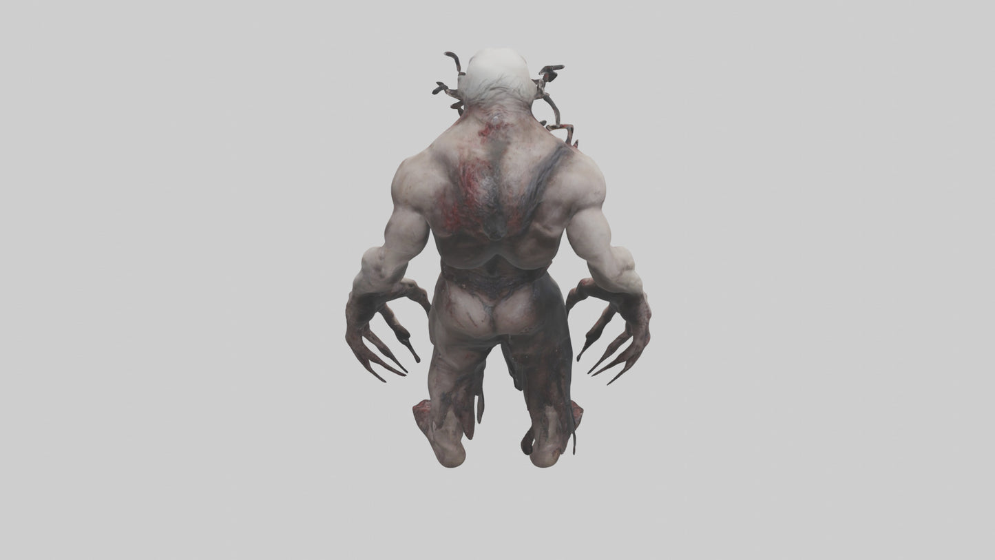 Horrordrenched nightmare model VR / AR / low-poly