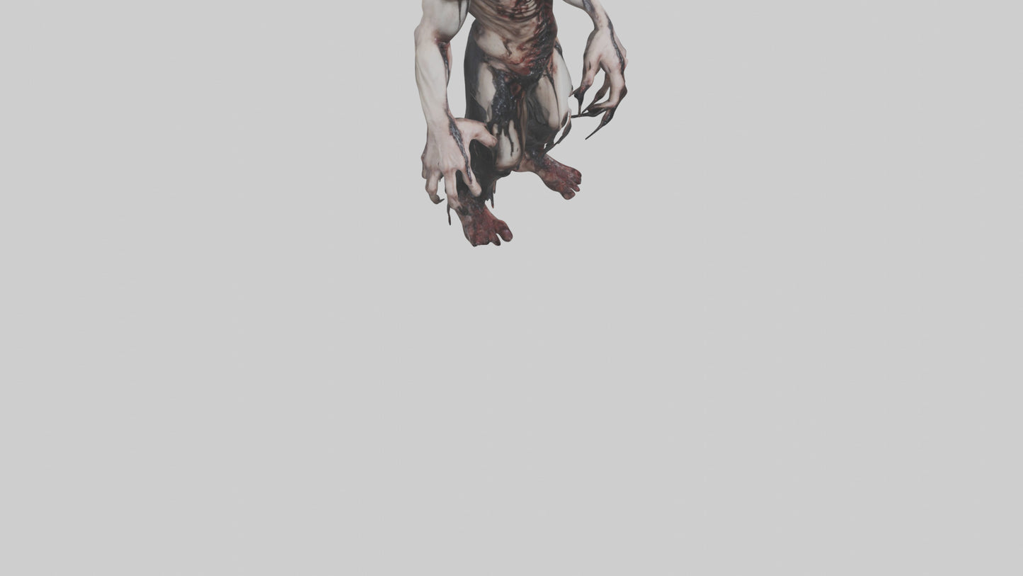 Horrordrenched nightmare model VR / AR / low-poly