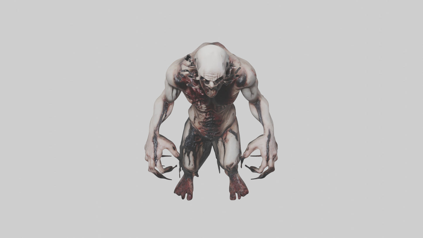 Horrordrenched nightmare model VR / AR / low-poly