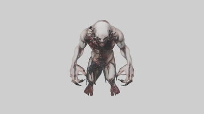 Horrordrenched nightmare model VR / AR / low-poly