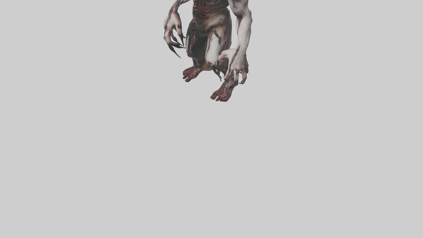 Horrordrenched nightmare model VR / AR / low-poly