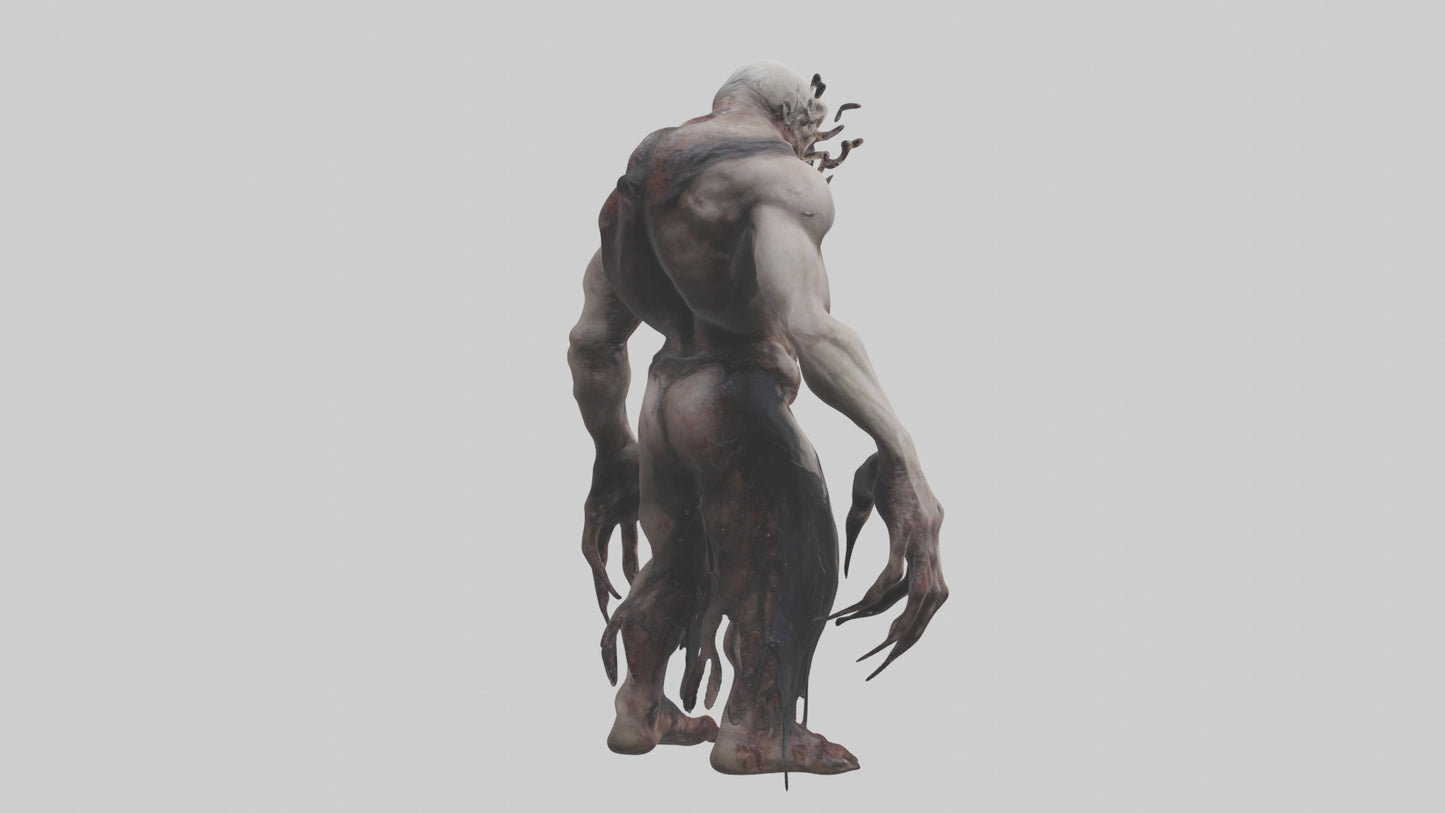 Horrordrenched nightmare model VR / AR / low-poly