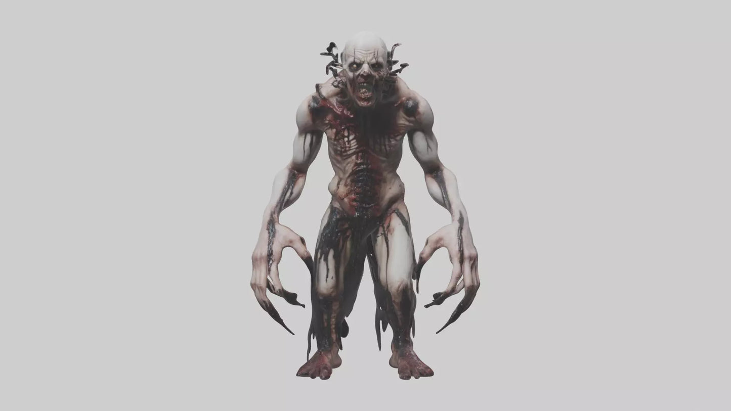 Horrordrenched nightmare model VR / AR / low-poly