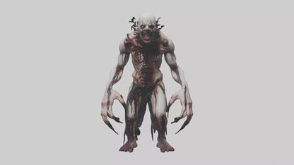 Horrordrenched nightmare model VR / AR / low-poly
