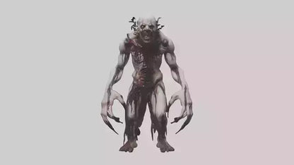 Horrordrenched nightmare model VR / AR / low-poly