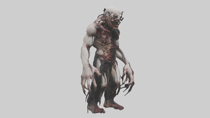 Horrordrenched nightmare model VR / AR / low-poly