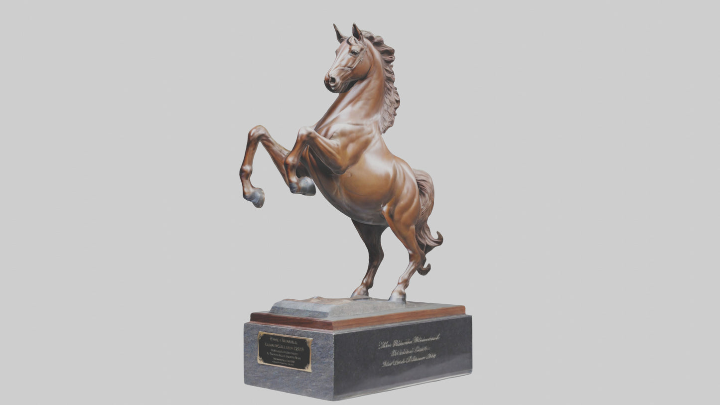 3D model Horse Memorial statue model VR / AR / low-poly