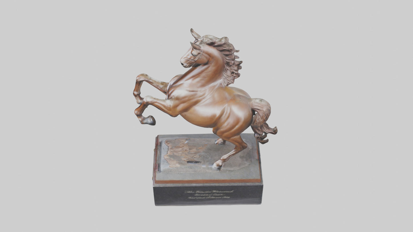 3D model Horse Memorial statue model VR / AR / low-poly