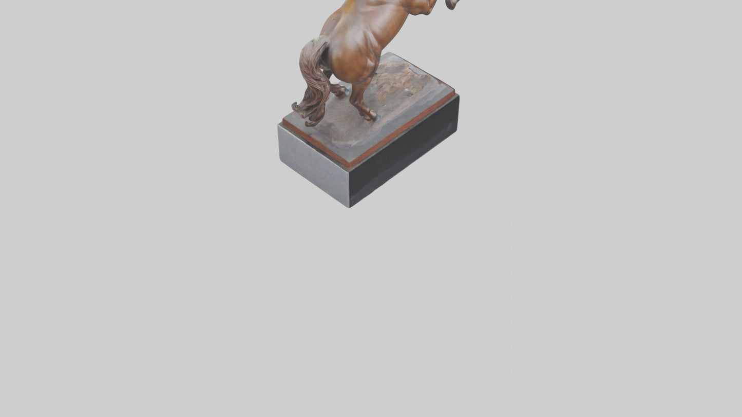 3D model Horse Memorial statue model VR / AR / low-poly