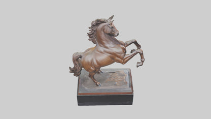 3D model Horse Memorial statue model VR / AR / low-poly