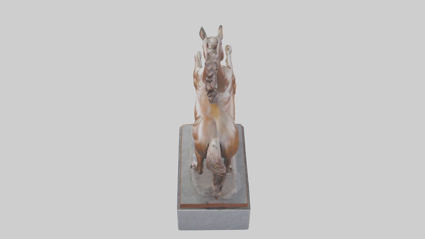 3D model Horse Memorial statue model VR / AR / low-poly