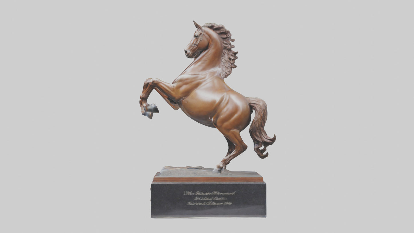 3D model Horse Memorial statue model VR / AR / low-poly