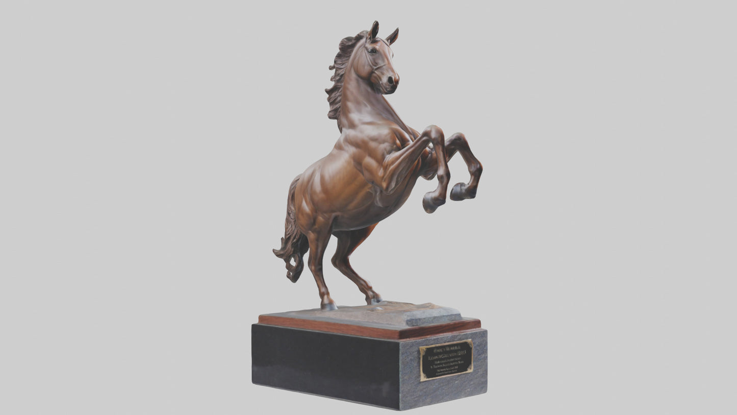 3D model Horse Memorial statue model VR / AR / low-poly