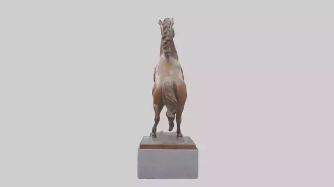 3D model Horse Memorial statue model VR / AR / low-poly