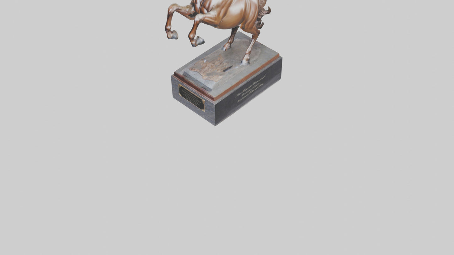 3D model Horse Memorial statue model VR / AR / low-poly