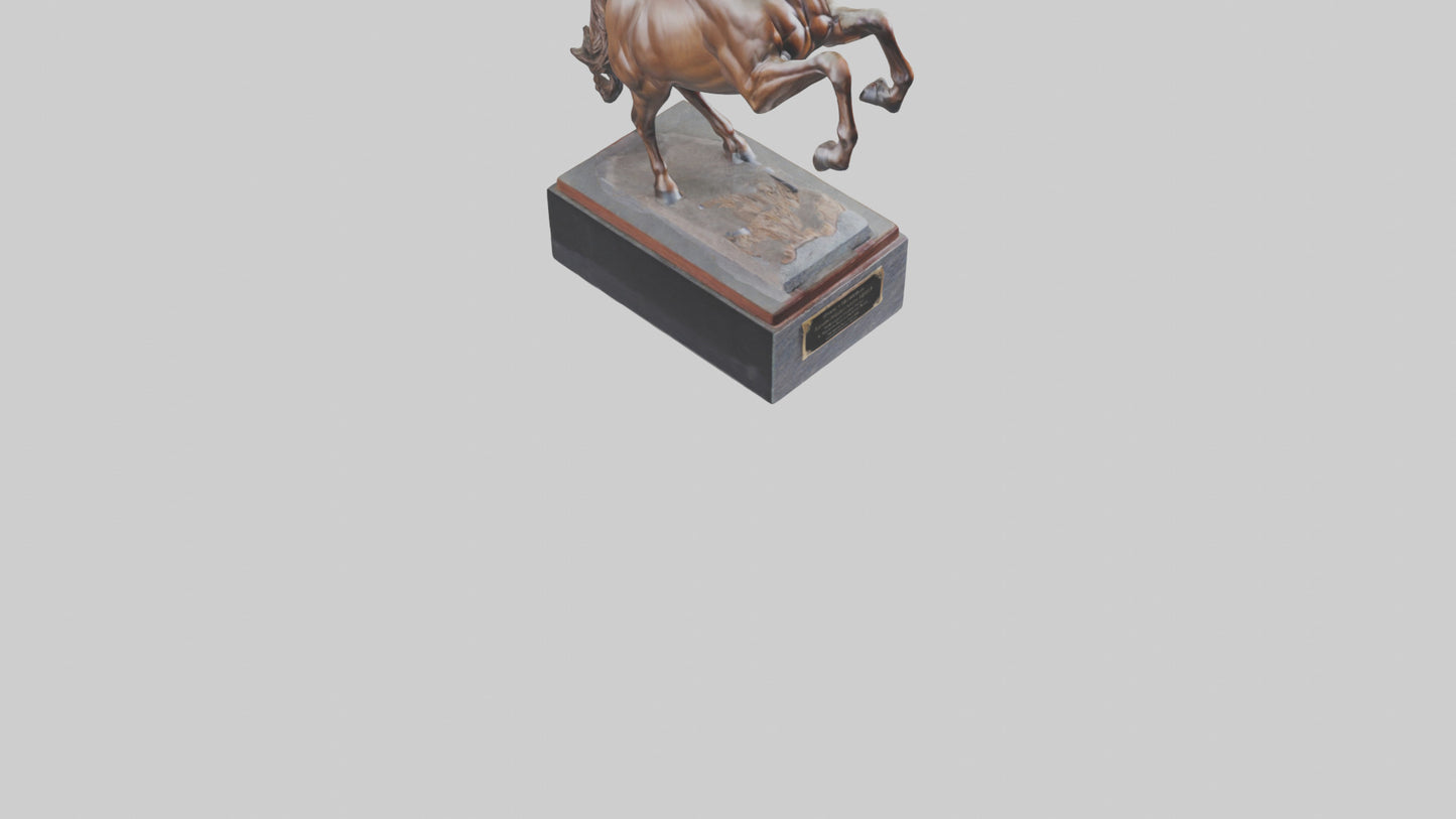 3D model Horse Memorial statue model VR / AR / low-poly