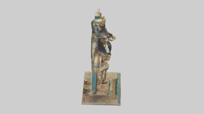 Horus statue model VR / AR / low-poly