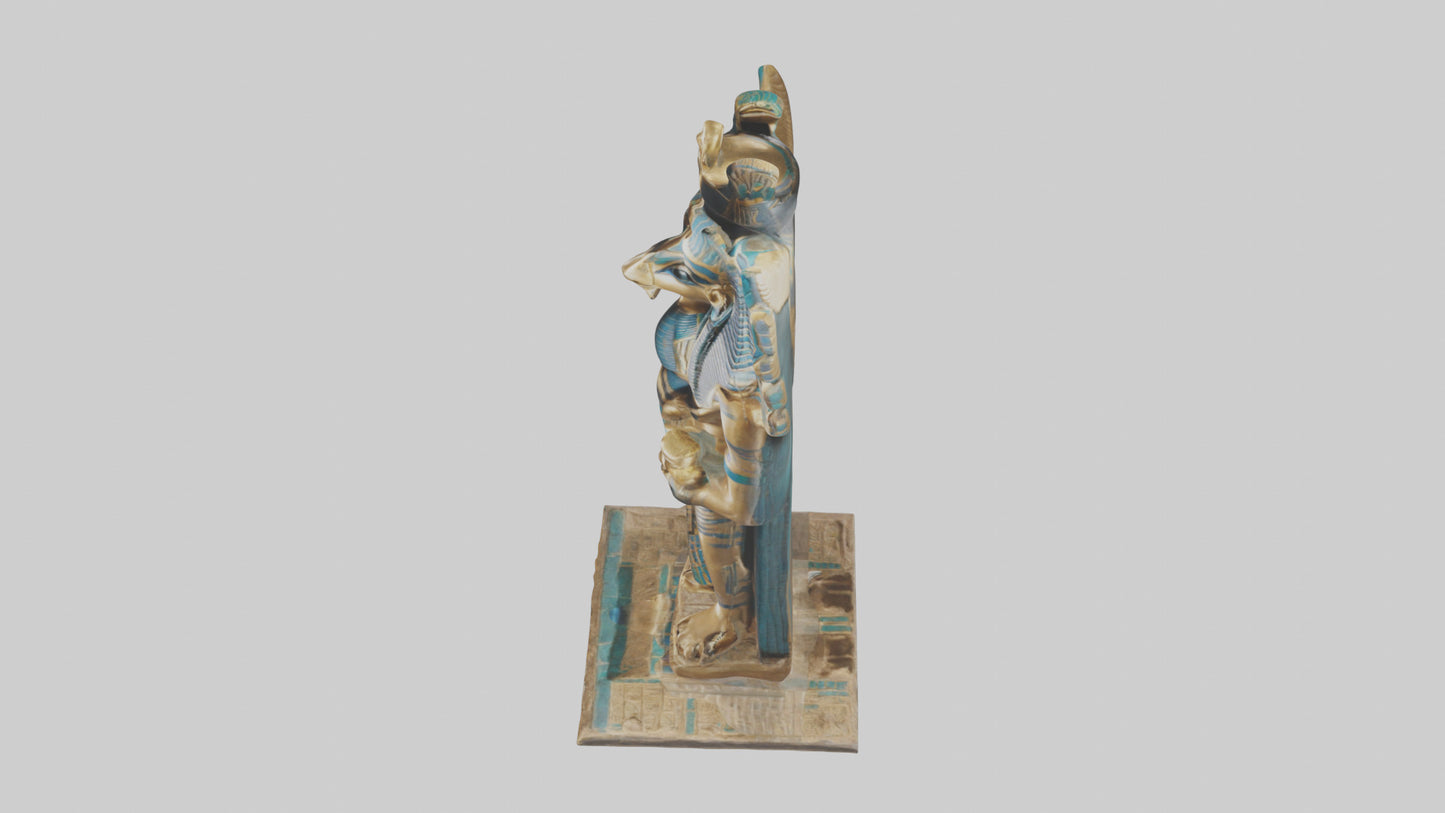 Horus statue model VR / AR / low-poly