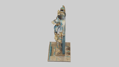 Horus statue model VR / AR / low-poly