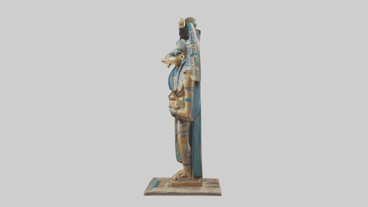 Horus statue model VR / AR / low-poly