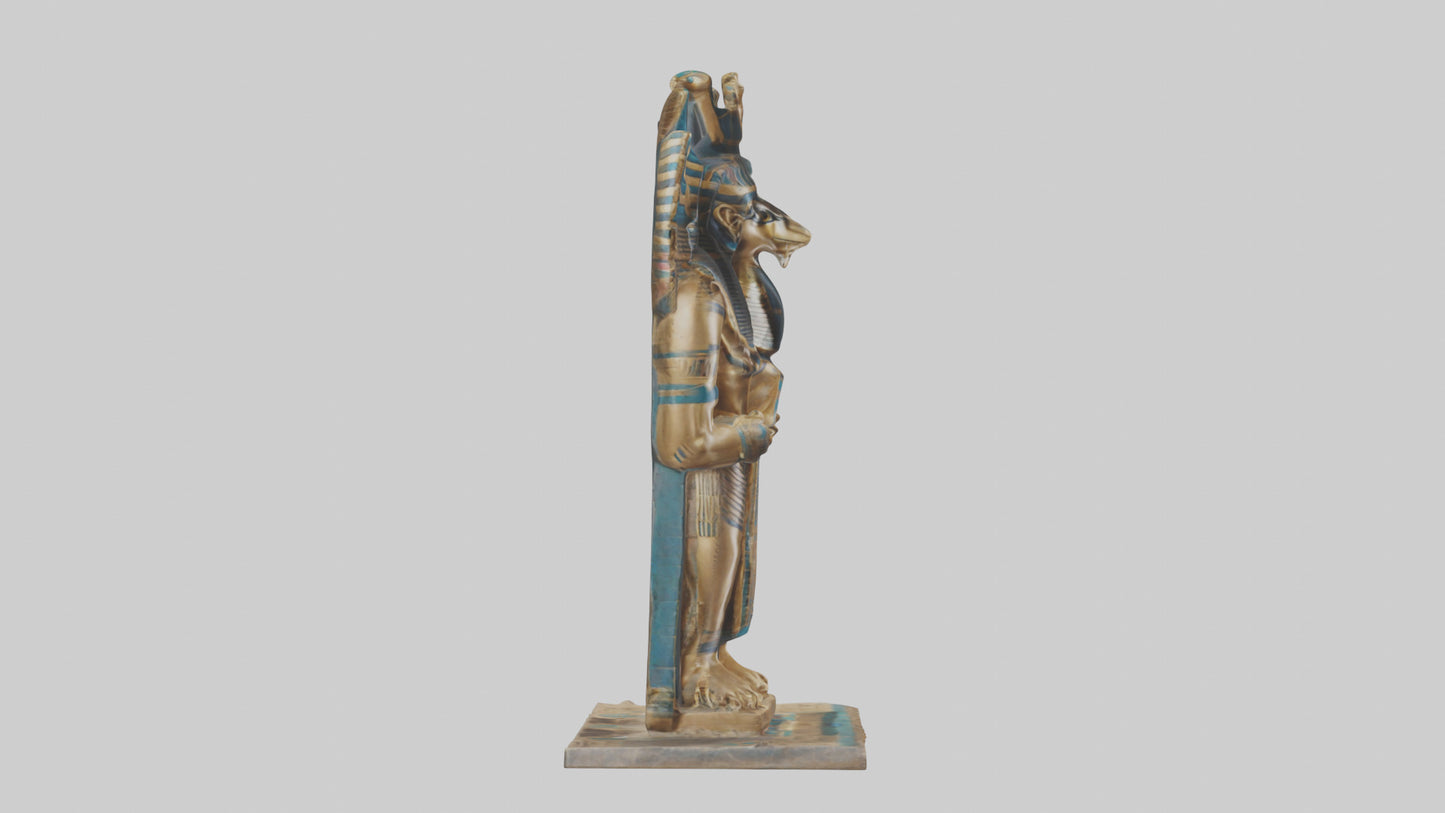 Horus statue model VR / AR / low-poly