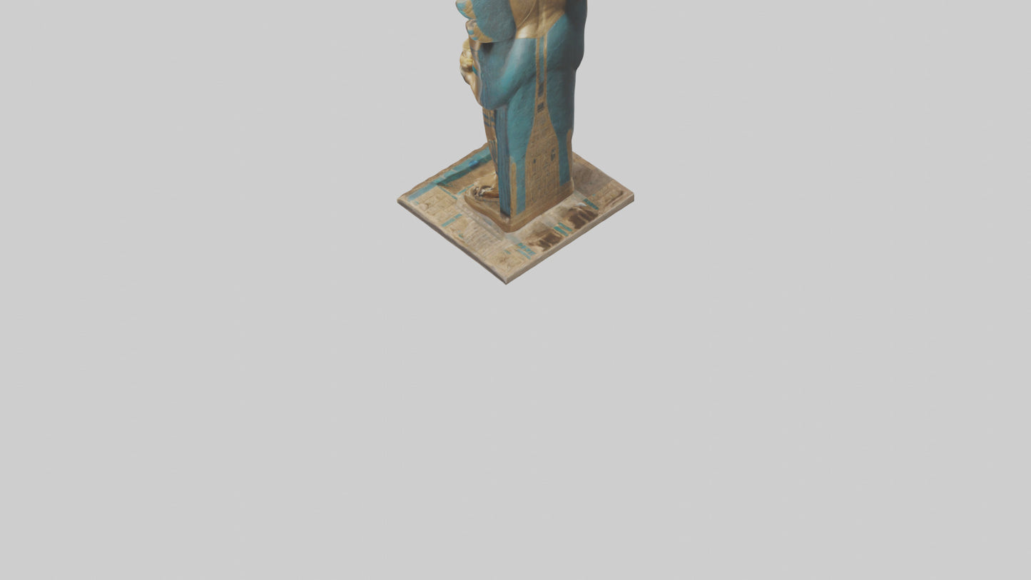 Horus statue model VR / AR / low-poly