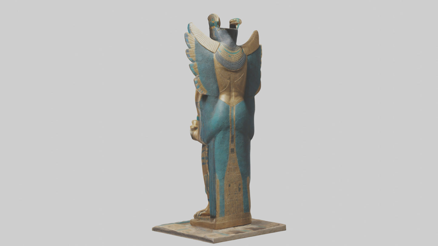 Horus statue model VR / AR / low-poly
