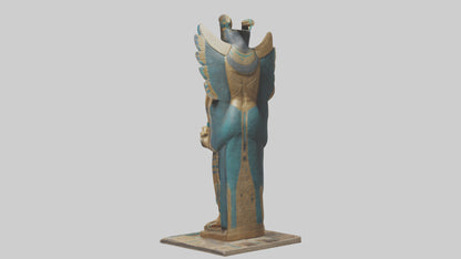 Horus statue model VR / AR / low-poly