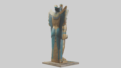 Horus statue model VR / AR / low-poly
