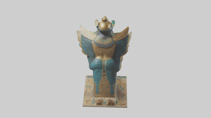 Horus statue model VR / AR / low-poly