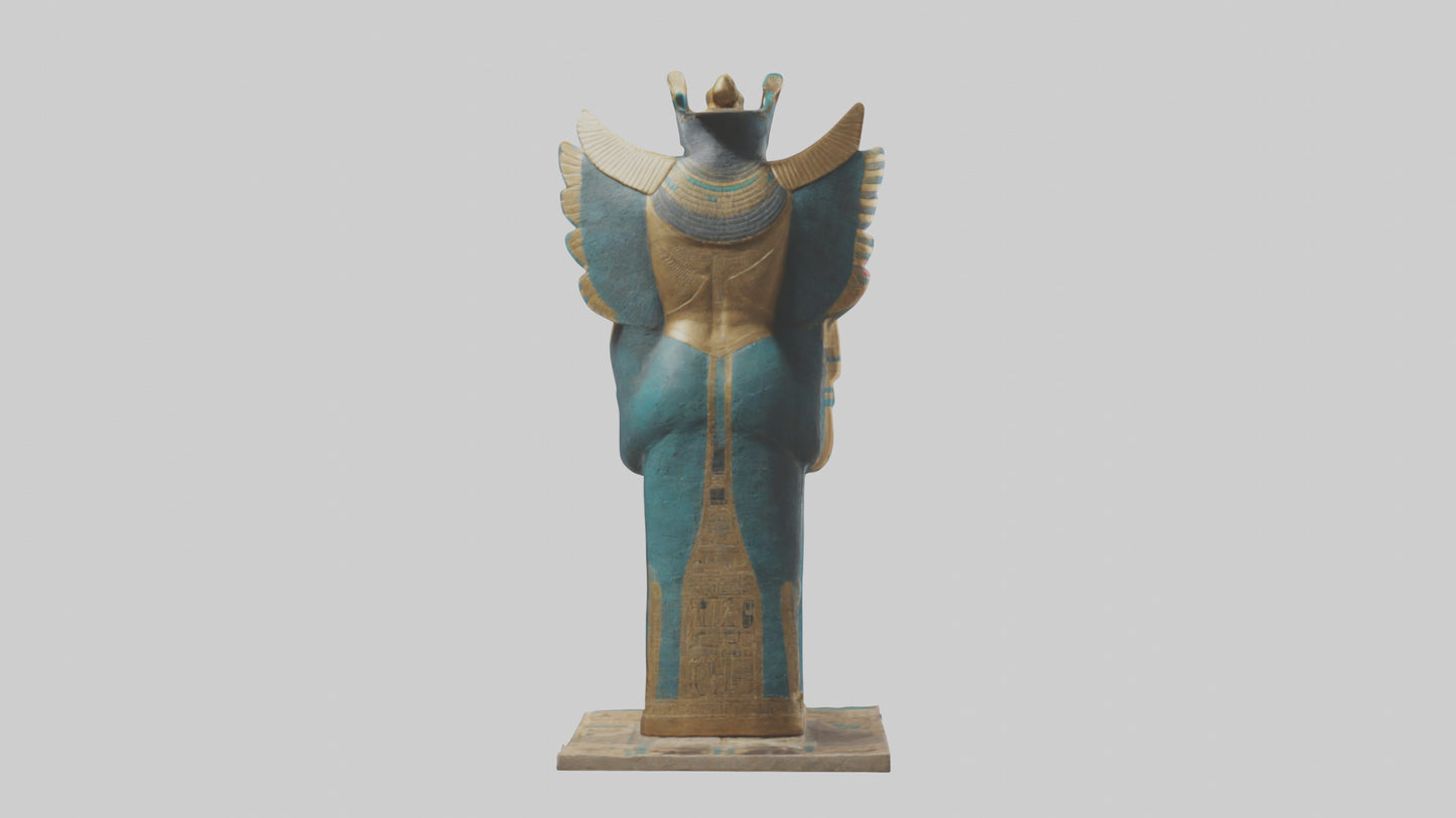 Horus statue model VR / AR / low-poly