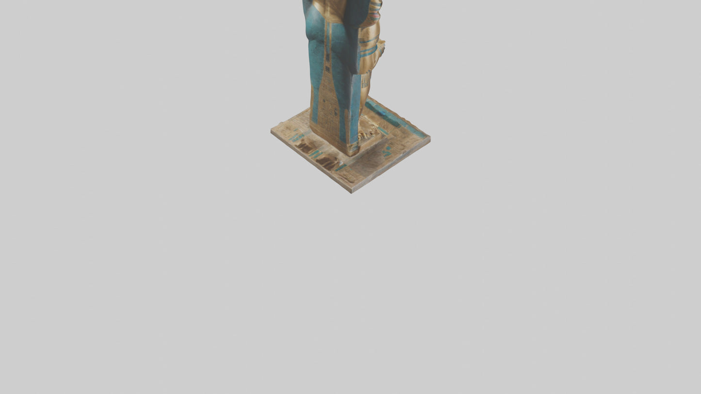 Horus statue model VR / AR / low-poly