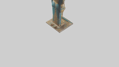 Horus statue model VR / AR / low-poly