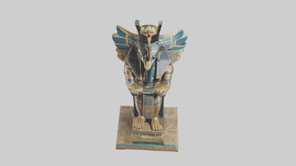 Horus statue model VR / AR / low-poly