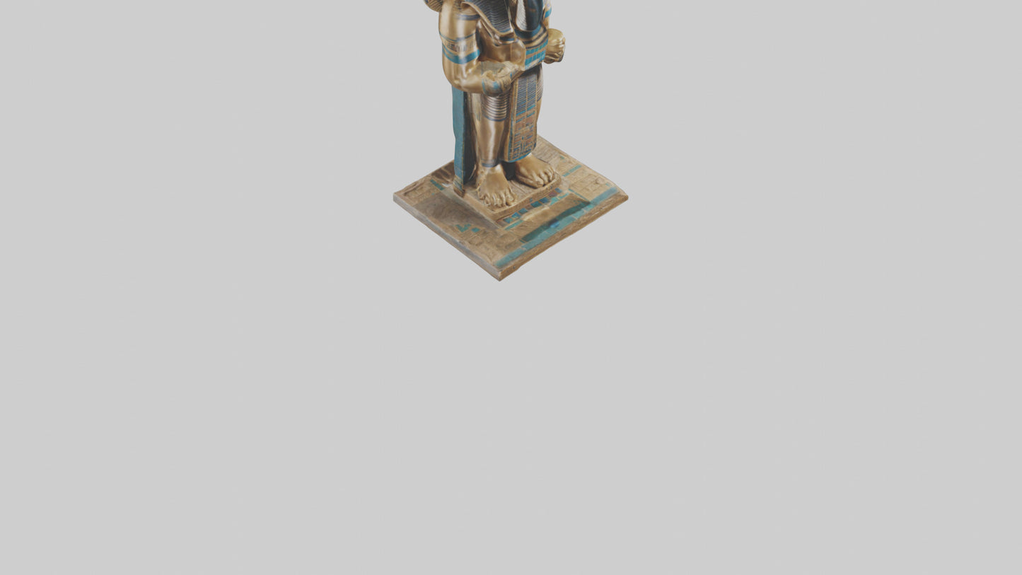 Horus statue model VR / AR / low-poly